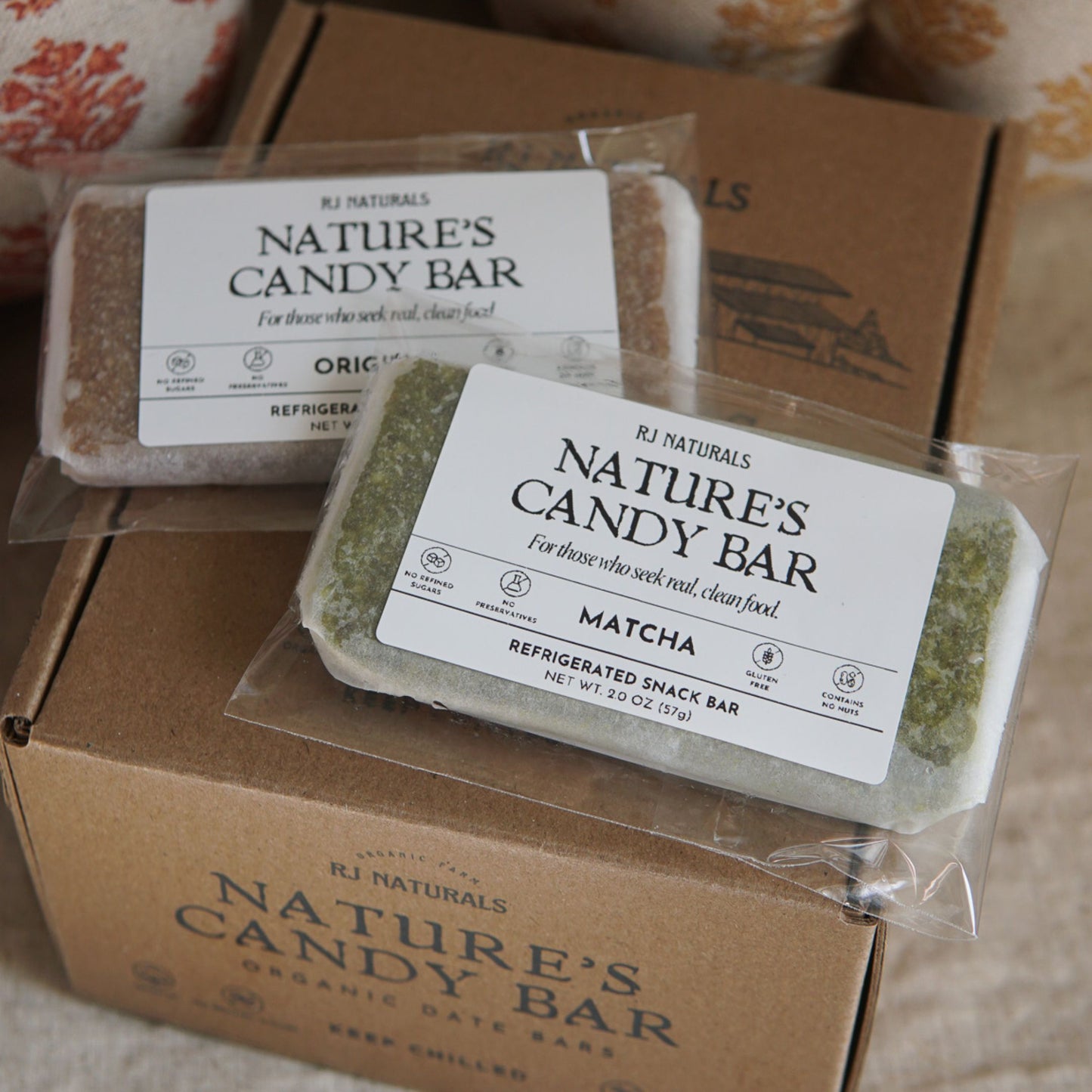 Nature's Candy Bar ORIGINAL + MATCHA (10-Pack)